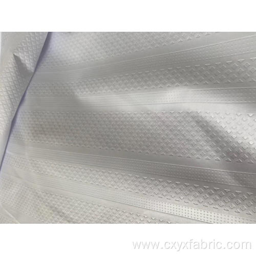 Polyester white emboss fabric